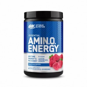 Optimum Nutrition ESSENTIAL AMIN.O. ENERGY® Blue Raspberry 0.6 lb (30 Servings) Norge | GZQIB3640