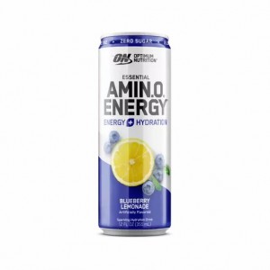 Optimum Nutrition ESSENTIAL AMIN.O. ENERGY+ Electrolytes Sparkling Blueberry Lemonade 355ml * 12 Cans (12 Servings) Norge | BXKRL6819