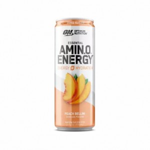 Optimum Nutrition ESSENTIAL AMIN.O. ENERGY+ Electrolytes Sparkling Peach Bellini 355ml * 12 Cans (12 Servings) Norge | ETIKA4065