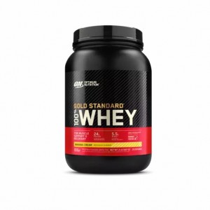 Optimum Nutrition GOLD STANDARD 100% WHEY™ Banana Cream 2 lb (29 Servings) Norge | SINQD8593