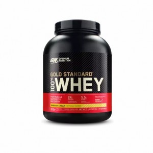 Optimum Nutrition GOLD STANDARD 100% WHEY™ Banana Cream 5 lb (73 Servings) Norge | XRJUO0253