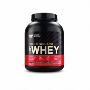 Optimum Nutrition GOLD STANDARD 100% WHEY™ Double Rich Chocolate 5 lb (74 Servings) Norge | GNJLD2648