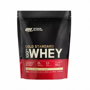 Optimum Nutrition GOLD STANDARD 100% WHEY™ Vanilla Ice Cream 1.5 lb (22 Servings) Norge | ROPFT7123