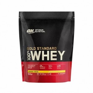 Optimum Nutrition Gold Standard 100% Whey Protein Powder Banana Cream 450 grams (15 Servings) Norge | WPELB0549