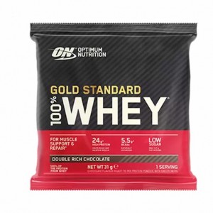 Optimum Nutrition Gold Standard 100% Whey Powder Sachets Double Rich Chocolate 1 sachet (31 grams) Norge | DJSCN0351