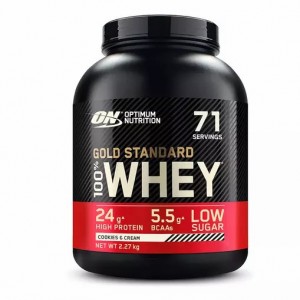 Optimum Nutrition Gold Standard 100% Whey Protein Powder Cookies & Cream 2.27 kg (71 Servings) Norge | MKLPZ6205