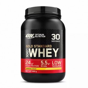 Optimum Nutrition Gold Standard 100% Whey Protein Powder Banana Cream 900 grams (30 Servings) Norge | ZYEOU0542