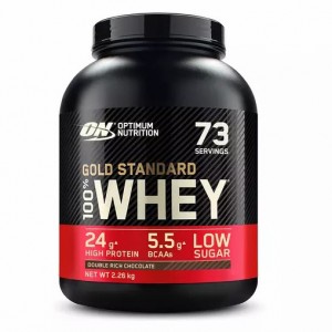 Optimum Nutrition Gold Standard 100% Whey Protein Powder Double Rich Chocolate 2.26 kg (76 Servings) Norge | WTFHG8547