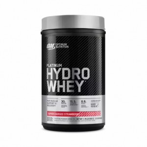 Optimum Nutrition PLATINUM HYDROWHEY™ Supercharged Strawberry 1.76 lb (20 Servings) Norge | XILUJ3871