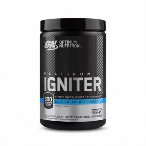 Optimum Nutrition Platinum Igniter Blue Raspberry Freeze 0.84 lb (20 Servings) Norge | JIGRA0254