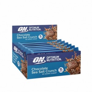 Optimum Nutrition Protein Bar Chocolate Sea Salt Crunch 720 grams (12 Bars) Norge | INMJX6904