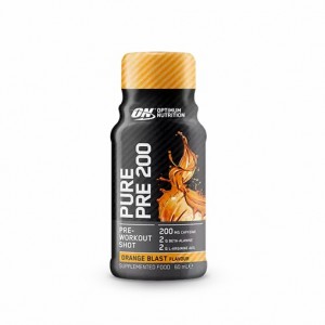 Optimum Nutrition Pure Pre 200 Pre-Workout Shot Orange 60ml (12 shots) Norge | PEBHS8617