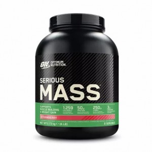 Optimum Nutrition Serious Mass Gainer Strawberry 2.73 kg (8 Servings) Norge | ALJOR3948