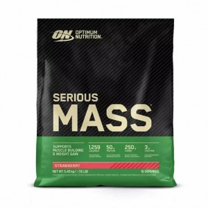 Optimum Nutrition Serious Mass Gainer Strawberry 5.45 kg (16 Servings) Norge | TONSL9210