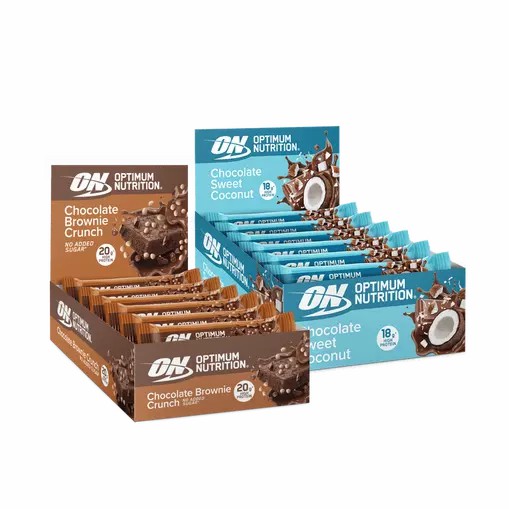 Optimum Nutrition 2x Protein Bar Box 10-12 bars per box Norge | QGLTC7096