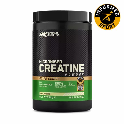 Optimum Nutrition Creatine Powder - Elite Series 186 Serving (634 grams) Norge | ENBPL1026