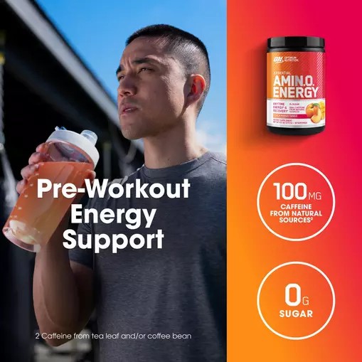 Optimum Nutrition ESSENTIAL AMIN.O. ENERGY® *new* Peach Mango Tango - Notify Me 0.6 lb - Notify me Norge | PEGUQ8197