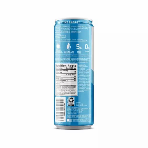 Optimum Nutrition ESSENTIAL AMIN.O. ENERGY+ Electrolytes Sparkling *new* Blue Raspberry Rush 355ml * 12 Cans (12 Servings) Norge | JRVYG4976