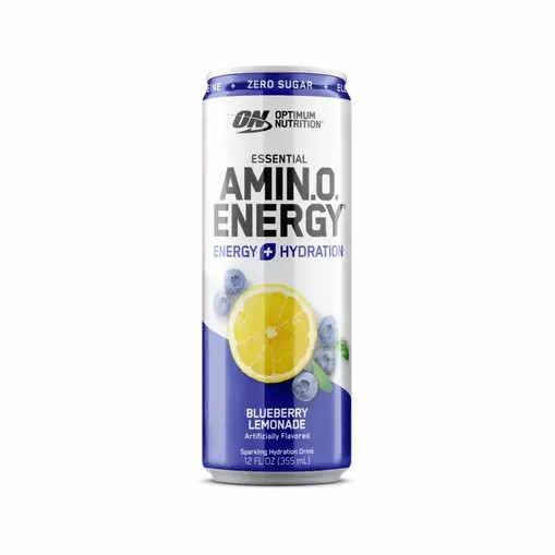 Optimum Nutrition ESSENTIAL AMIN.O. ENERGY+ Electrolytes Sparkling Blueberry Lemonade 355ml * 12 Cans (12 Servings) Norge | BXKRL6819