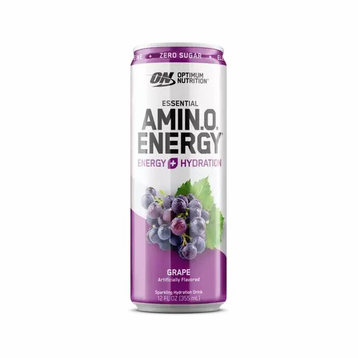 Optimum Nutrition ESSENTIAL AMIN.O. ENERGY+ Electrolytes Sparkling Grape 355ml * 12 Cans (12 Servings) Norge | PUHAJ5694