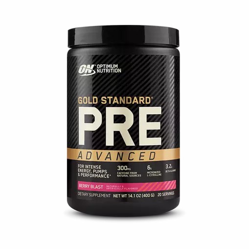 Optimum Nutrition GOLD STANDARD® Pre Advanced Berry Blast 0.88 lb (20 Servings) Norge | ZDUFW5346