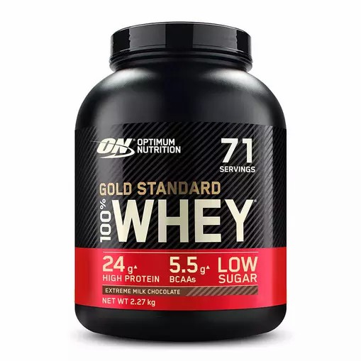 Optimum Nutrition Gold Standard 100% Whey Protein Powder Extreme Milk Chocolate 2.27 kg (71 Servings) Norge | CERPF9023