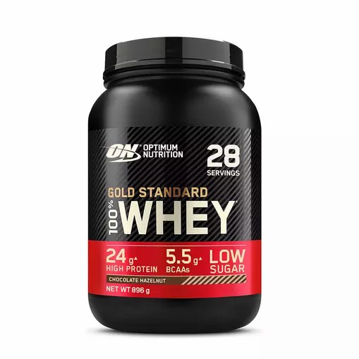 Optimum Nutrition Gold Standard 100% Whey Protein Powder Chocolate Hazelnut 896 grams (28 Servings) Norge | HIVBD0652