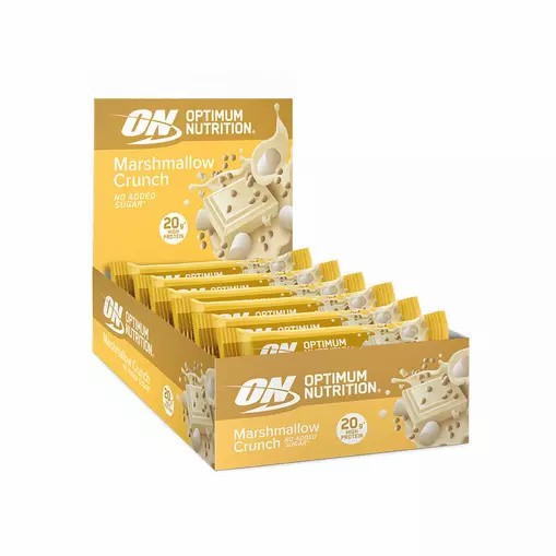 Optimum Nutrition Marshmallow Crunch Protein Bar Elite 650 grams (10 Bars) Norge | RODIE6542