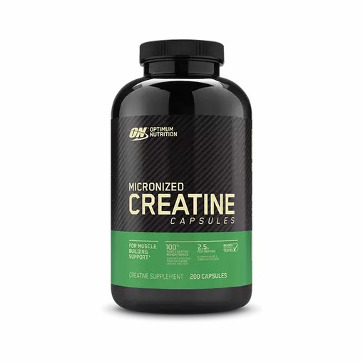 Optimum Nutrition Micronized Creatine Capsules 200 Capsules (100 Servings) Norge | YKRUX2860