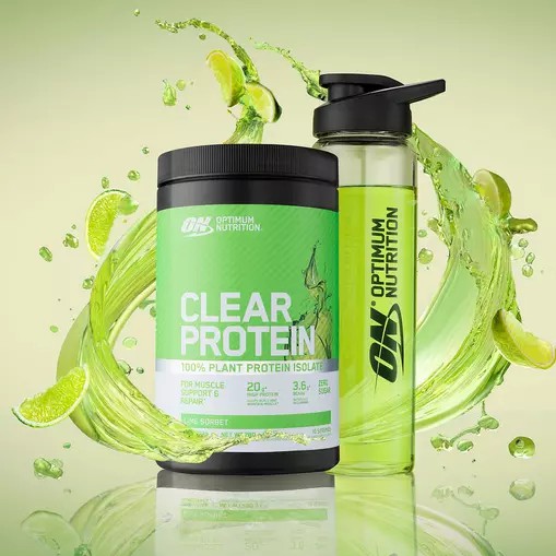 Optimum Nutrition ON Clear Protein 100% Plant Protein Isolate Lime Sorbet 280 grams (10 Servings) Norge | WEISN0438