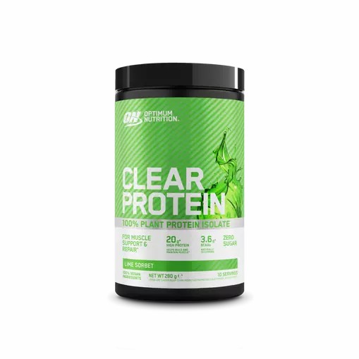 Optimum Nutrition ON Clear Protein 100% Plant Protein Isolate Lime Sorbet 280 grams (10 Servings) Norge | WEISN0438