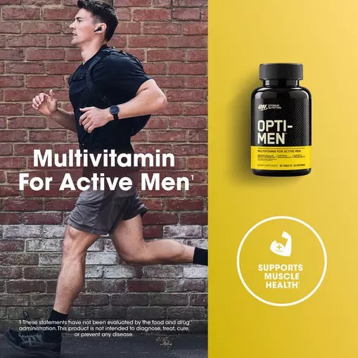 Optimum Nutrition OPTI-MEN® Multivitamin Tablets 90 Tablets (30 Servings) Norge | HECRB9470