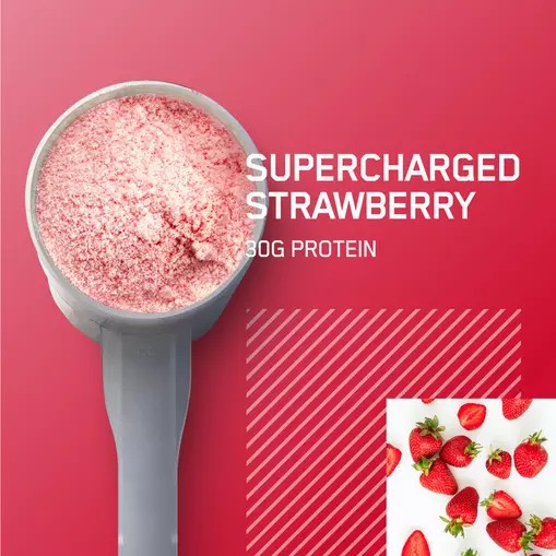 Optimum Nutrition PLATINUM HYDROWHEY™ Supercharged Strawberry 1.76 lb (20 Servings) Norge | XILUJ3871