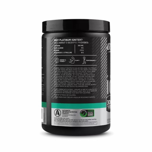 Optimum Nutrition Platinum Igniter Cherry Lime Punch 0.84 lb (20 Servings) Norge | TSDXU5604