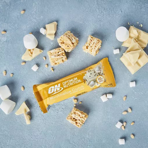 Optimum Nutrition Protein Bar Marshmallow Crunch 650 grams (10 Bars) Norge | JSDAG4082