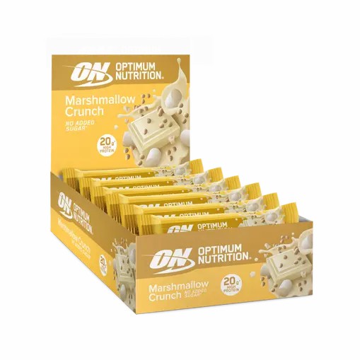 Optimum Nutrition Protein Bar Marshmallow Crunch 650 grams (10 Bars) Norge | JSDAG4082