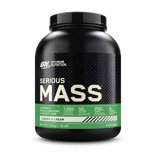 Optimum Nutrition Serious Mass Cookies & Cream 2.73 kg (8 Servings) Norge | KMUXP7134