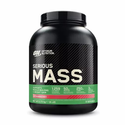 Optimum Nutrition Serious Mass Gainer Strawberry 2.73 kg (8 Servings) Norge | ALJOR3948