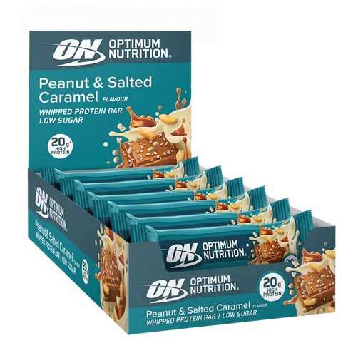 Optimum Nutrition Whipped Protein Bar Peanut And Salted Caramel 600 grams (10 Bars) Norge | DRIHO6930